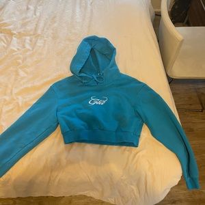 Blue I AM GIA cropped hoodie xxs